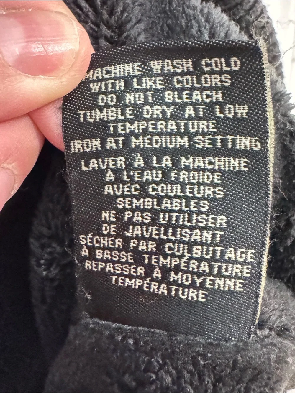Marvin Richards Jacket Mens XL Black Fleece Lined Full Zip Bomber Casual